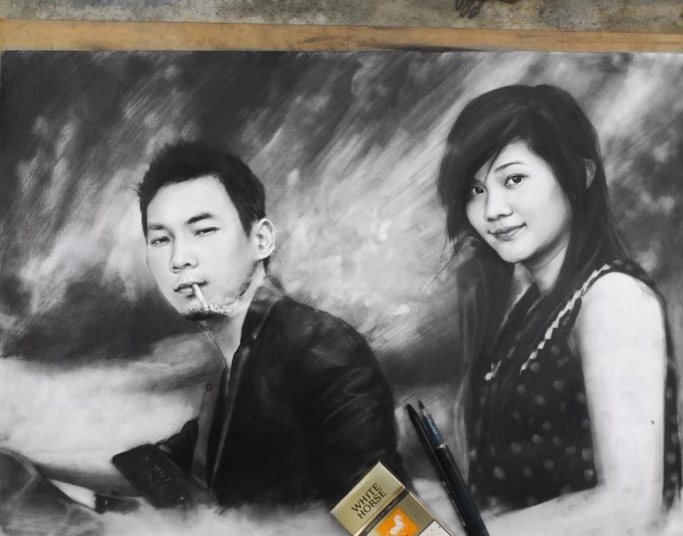 Nhận vẽ chân dung – kí hoạ ( chì ) - 27