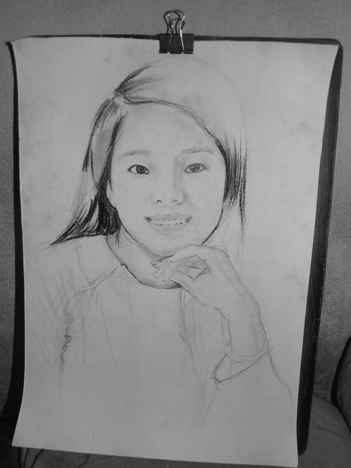 Nhận vẽ chân dung – kí hoạ ( chì ) - 1