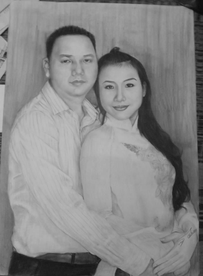 Nhận vẽ chân dung – kí hoạ ( chì ) - 28