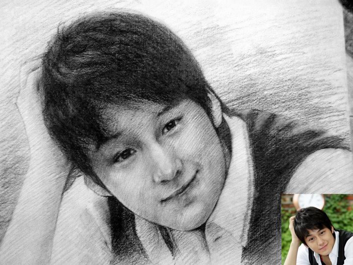 Nhận vẽ chân dung – kí hoạ ( chì ) - 23