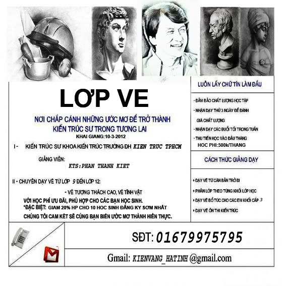 Dạy vẽ khối H và khối V tại TPHCM