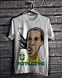 Kaos Karikatur Ronaldinho