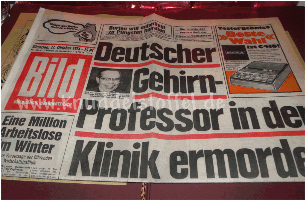 Bild Bildzeitung alt 1974 Geschenkidee
