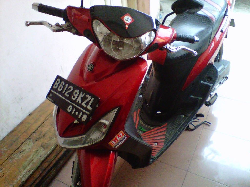Modif Mio Sporty Merah Marun Modifikasi Motor Kawasaki Honda Yamaha