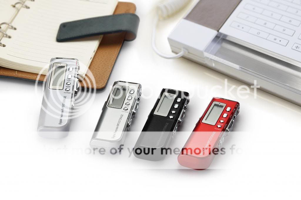 4 Color Choose Rechargeable 8GB Voice Activated USB Digital Voice Recorder 